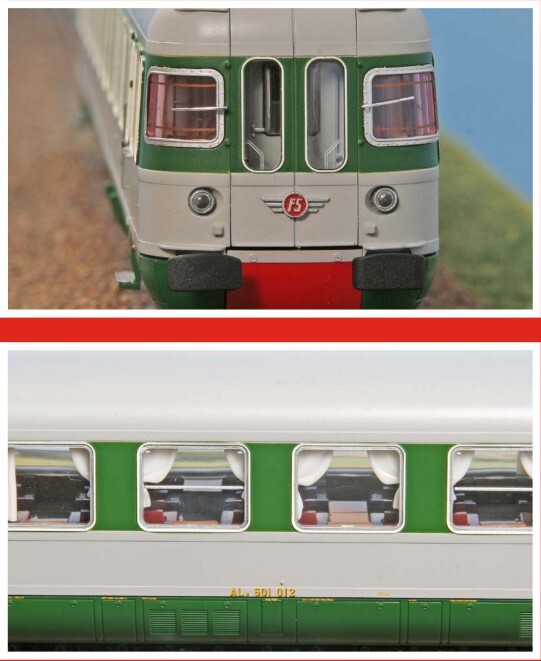 ACME 70035 HO Scale Set Electromotive FS Ale 601 “Rapido D’Italia” 4 Pz. Ep. IV