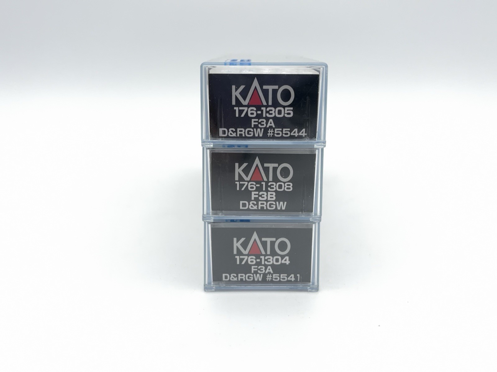 KATO – N – D&RGW – EMD F3A/B/A Loco Set #5544/5541 – Train 176-1304, 1305, 1308