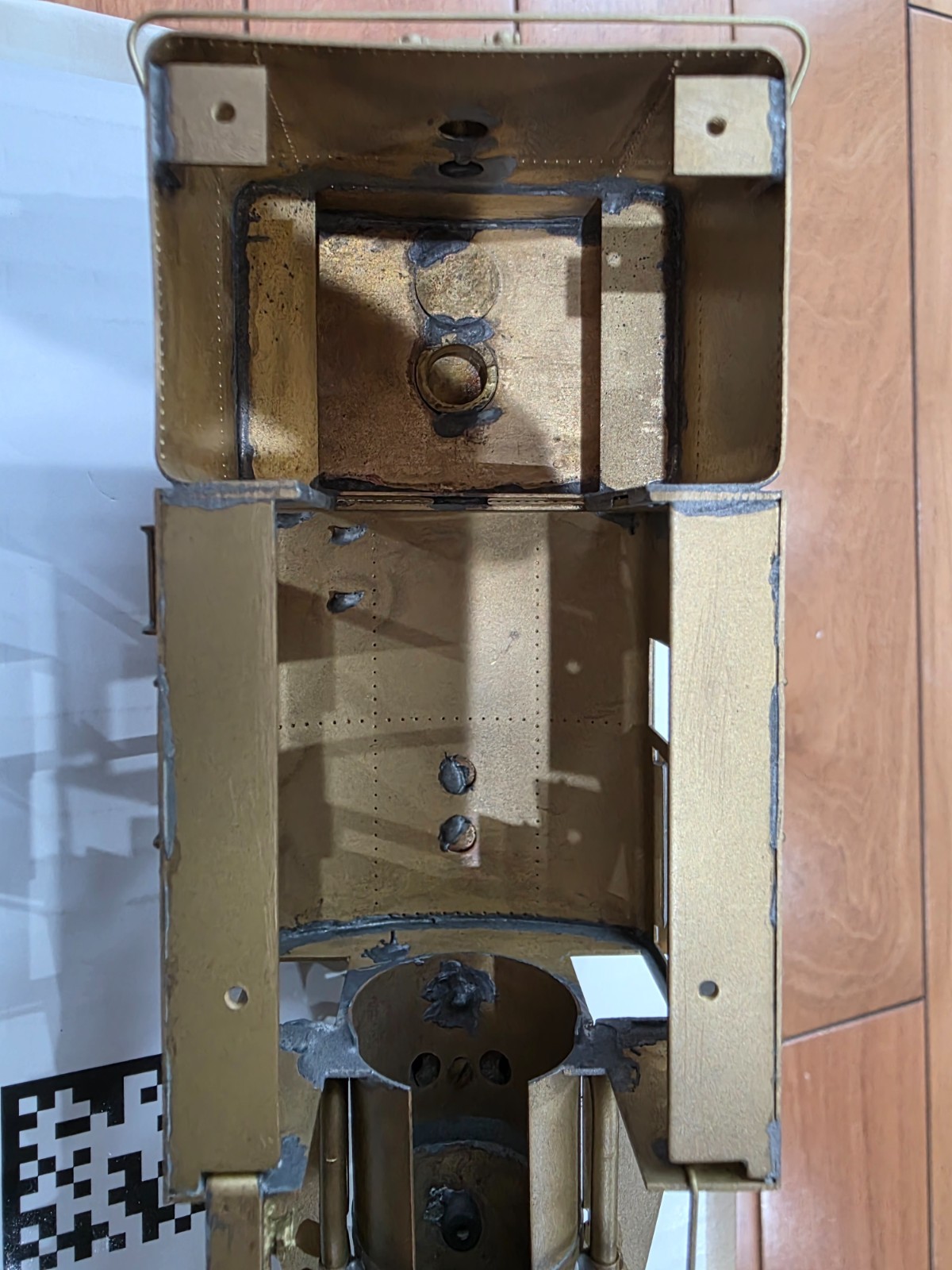 O / On3 Brass Model Train, WMC Westside Model Company Heisler No. 3 – Unpainted