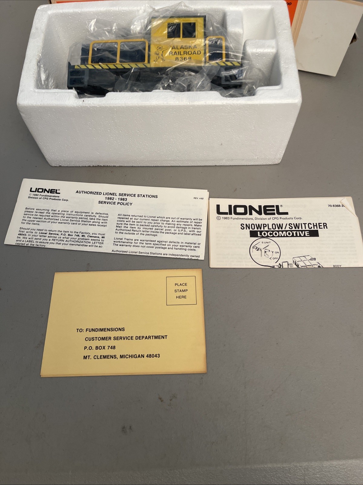 NEW LIONEL Alaska Railroad Motorized Diesel Locomotive 6-8368