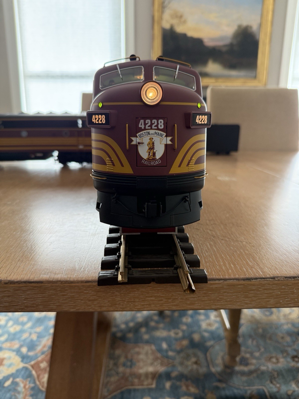USA Trains Boston and Maine EMD F-3 AB Units R22268 G Scale (MINT In Box) RARE!