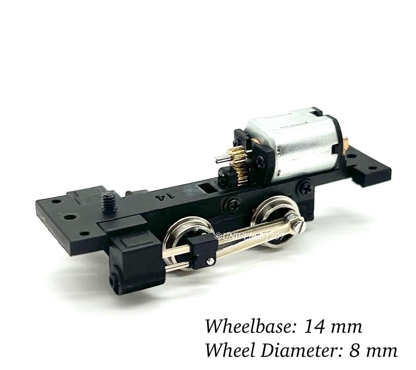 N/HOn30/HOe/009 0-4-0 Steam Locomotive Power Drive Chassis 14mm/8mm H0e Engine