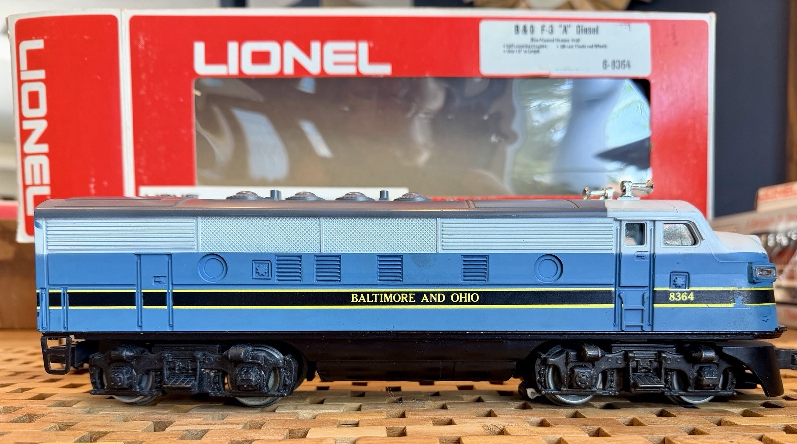LIONEL 6-8364 Baltimore & Ohio F-3 A Nonpowered Illuminated Diesel OB 1973-75