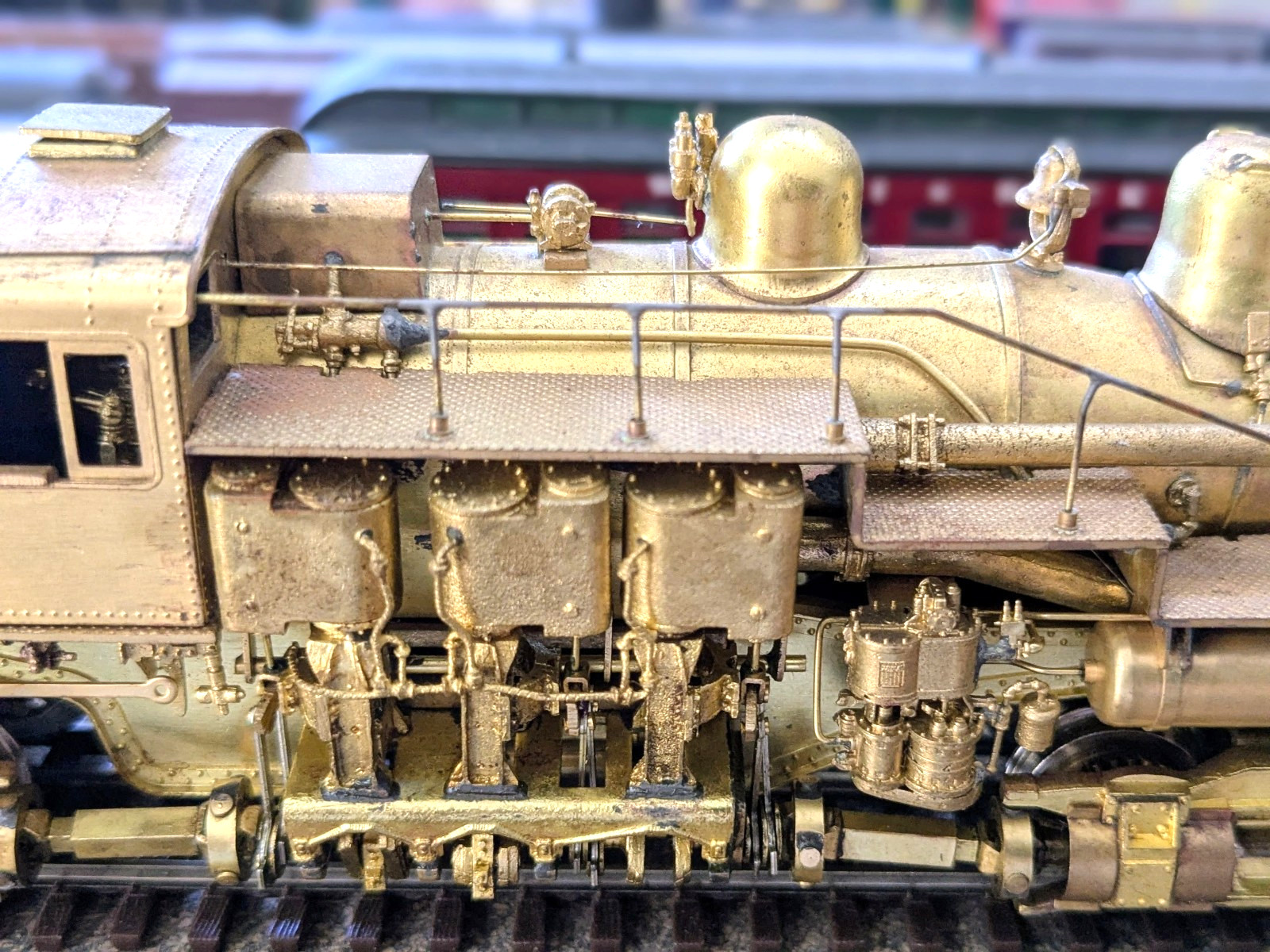 SUPER RARE! THE TRAIN SHOP KTM BRASS WM #6 3-TRUCK SHAY HO *BACKHEAD *RUNS G@@D!