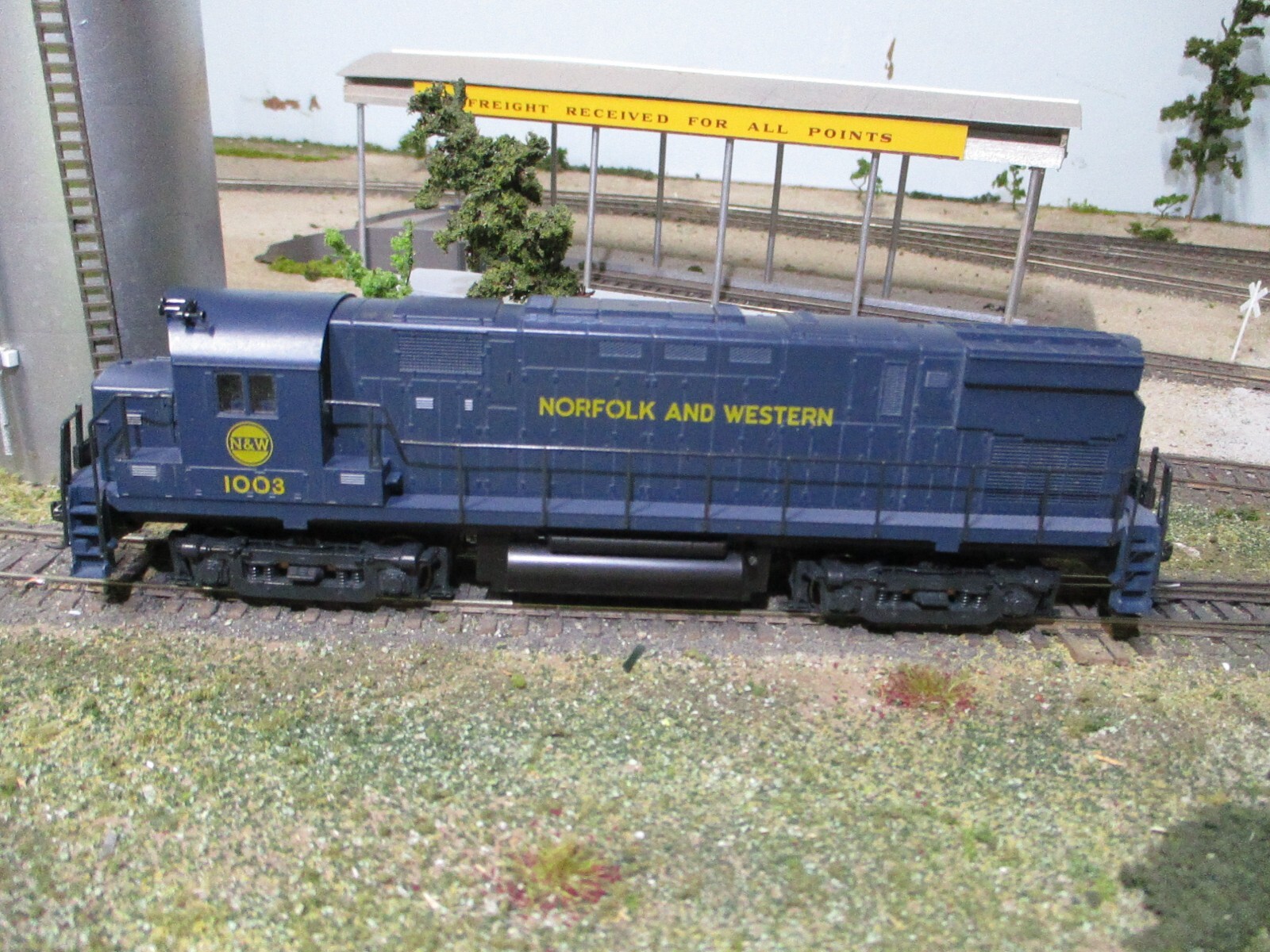 N&W 1003 ALCO CENTURY C424 ATLAS/KATO 8550 SERIES DC,DCC FRIENDLY, USED, KADEE’S