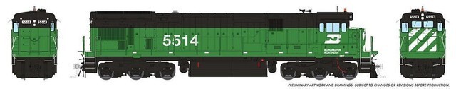 Rapido ~ HO Scale ~ Burlington Northern ~ C30-7 #5546 ~ DC / DCC Sound ~ 042508