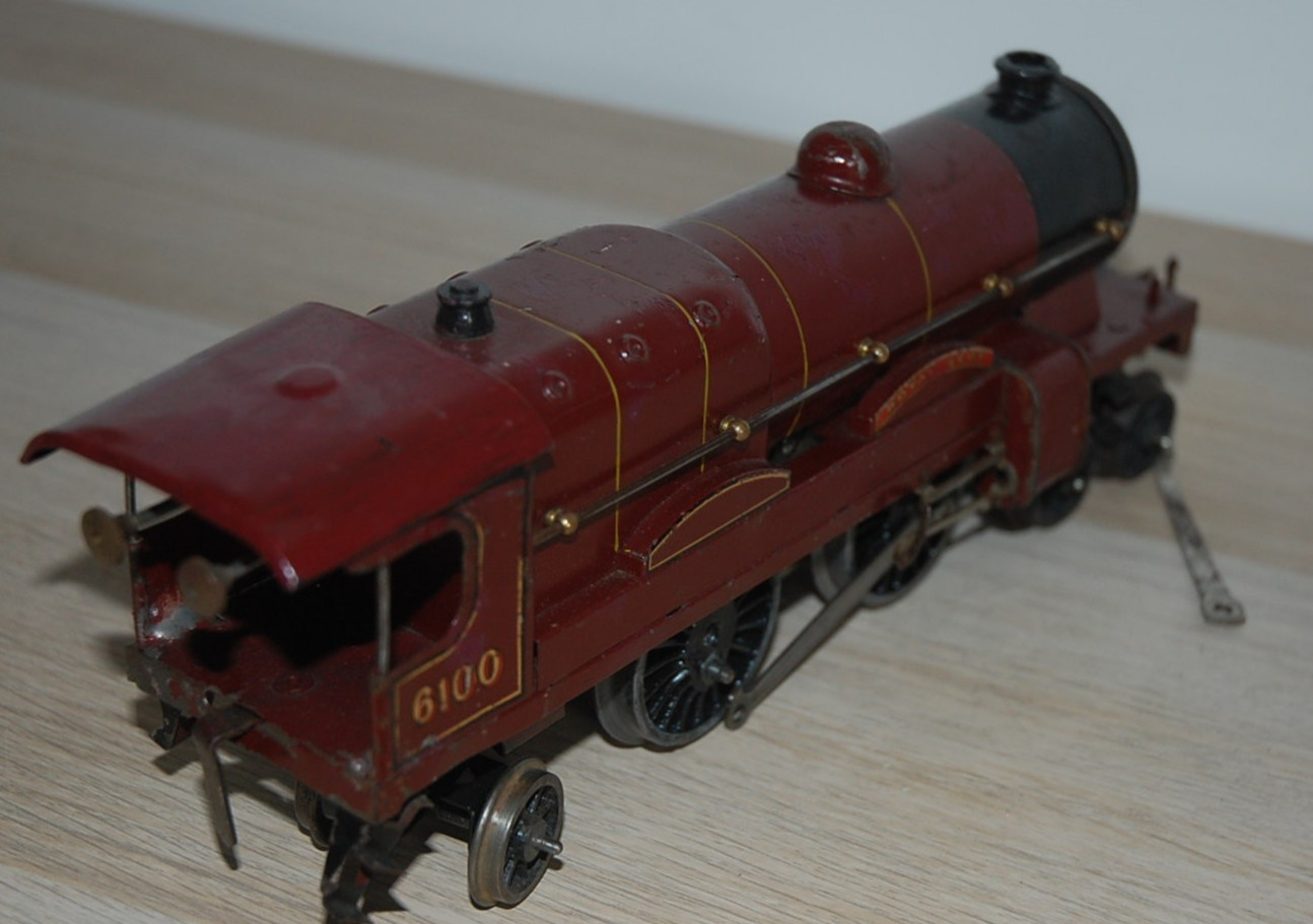 HORNBY O GAUGE CLOCKWORK No 3C ‘ROYAL SCOT’ LOCOMOTIVE IN RED LMS LIVERY