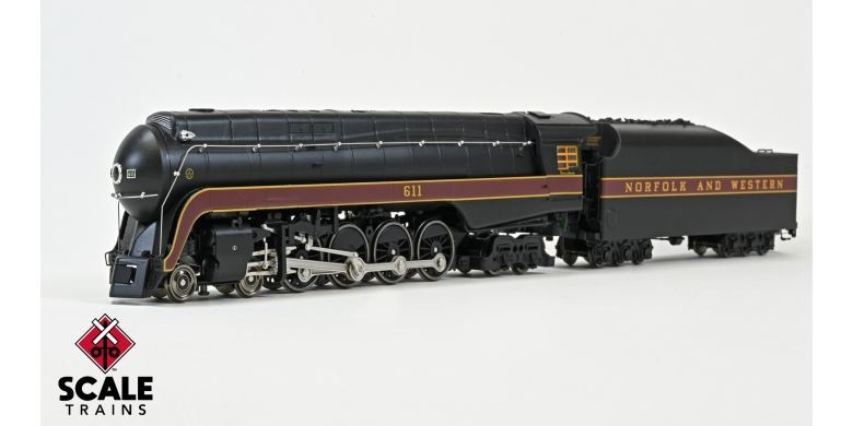HO scale Fox Valley Class J 4-8-4 N&W 611 DCC/Sound SXT 38845 Norfolk & Western