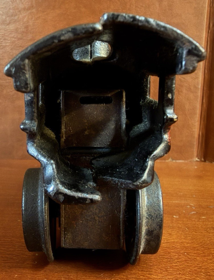 3 Antique Train Locomotive Engines -Hafner Cast Iron – Japan Nickle Plate – Desk