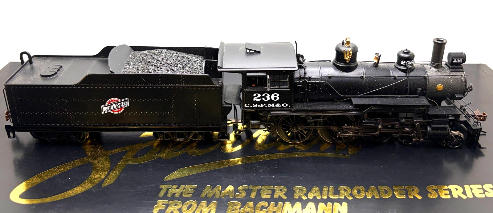 HO BACHMANN 82306 BALDWIN 4-6-0 STEAM CHICAGO & NORTH WESTERN CNW #236 DCC SOUND