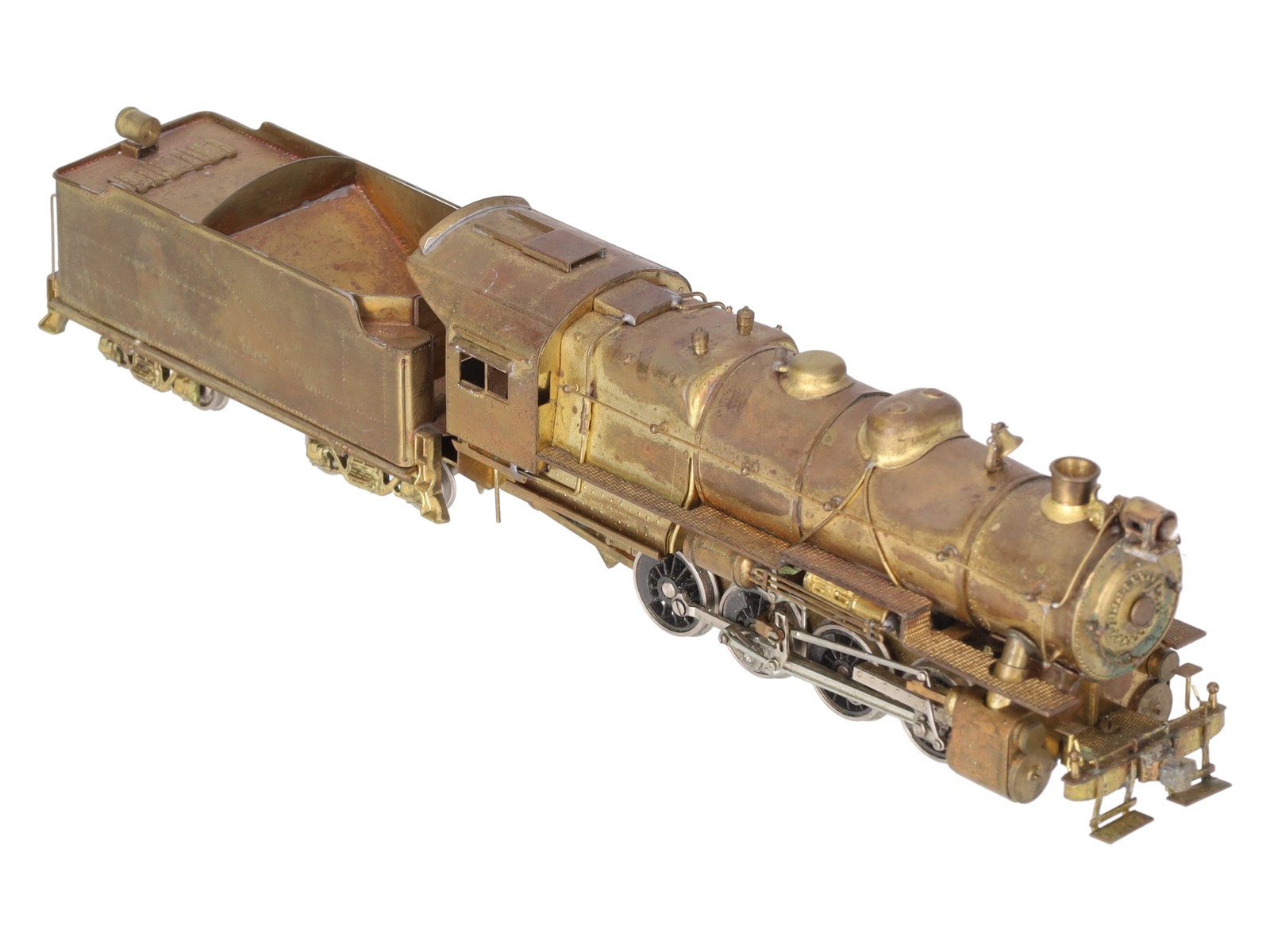 HO BRASS PRR C-1 0-8-0 Steam Locomotive & Tender – Unpainted EX