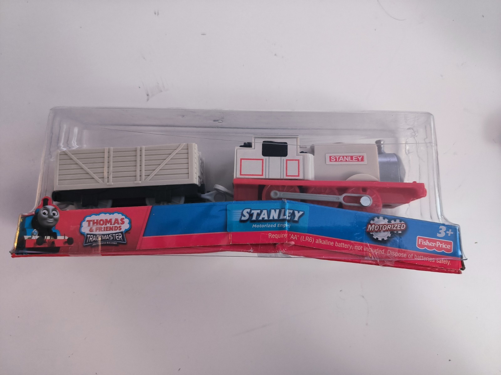 Thomas & Friends 2011 Trackmaster STANLEY Motorized Train Engine, box damaged