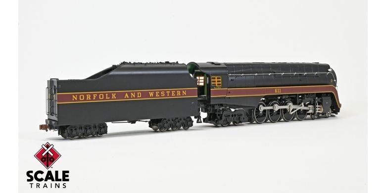 HO scale Fox Valley Class J 4-8-4 N&W 611 DCC/Sound SXT 38845 Norfolk & Western