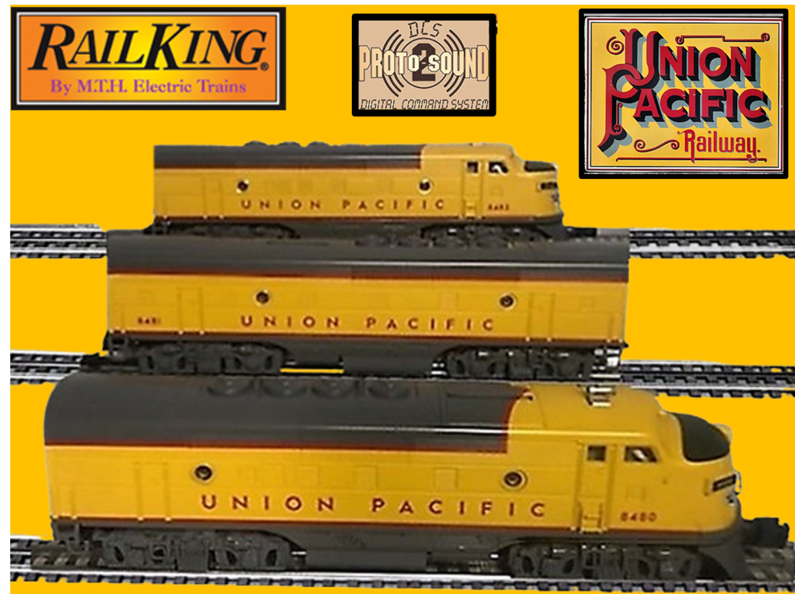 MTH 30-2313-1 UNION PACIFIC F3 ABA PROTO 2 DCS DUAL MOTORS IN LEAD “A” VERY NICE