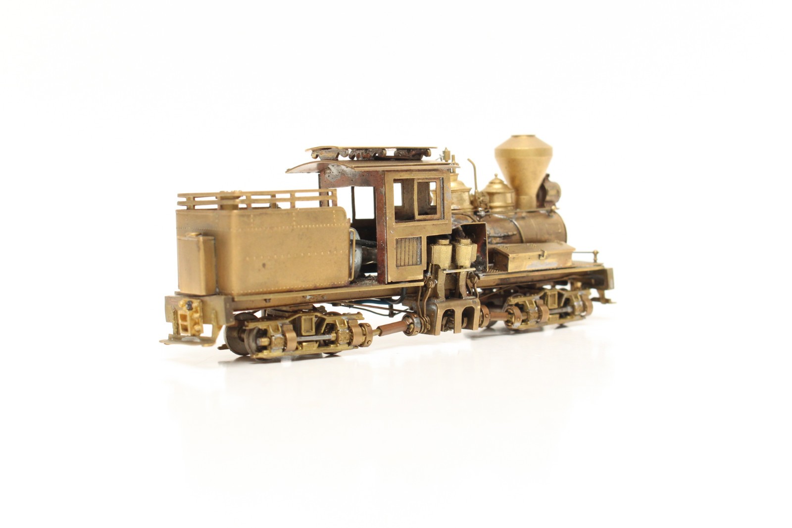 HON3 BRASS WESTSIDE WMC CLASS A 20 TON 2 TRUCK SHAY BACKDATED FLUTED DOMES MORE!