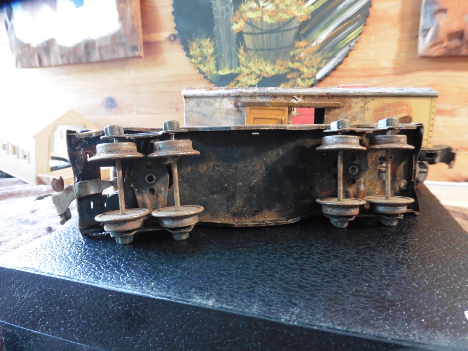 3 Vtg Pre War O Gauge Lionel Lines Tin Metal Model Train Cars 2680 – 2682 – 2679