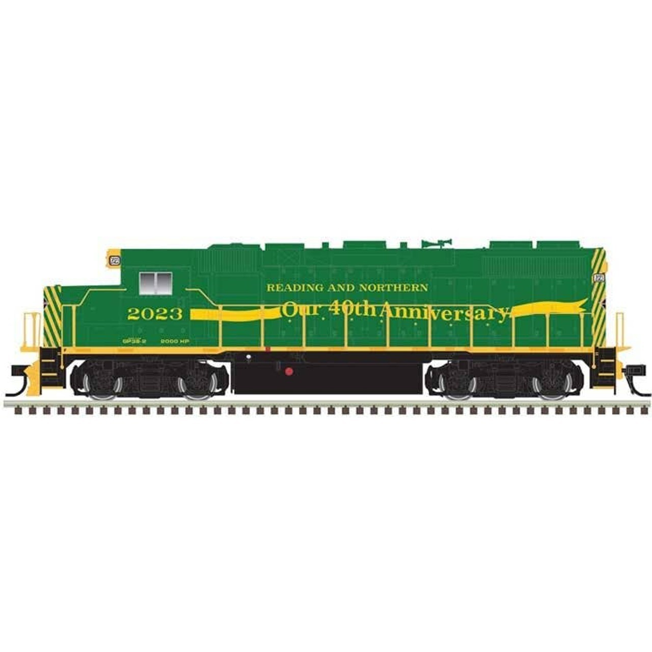 Atlas HO ~ Trainman ~ GP38-2 ~ Sound & DCC ~ Reading & Northern #2023 ~ 10004580