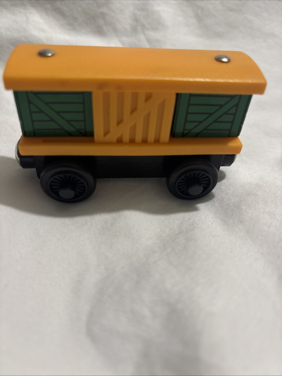 Thomas the Train & Friends Box Car Good Condition, Learning Curve. Yellow Green