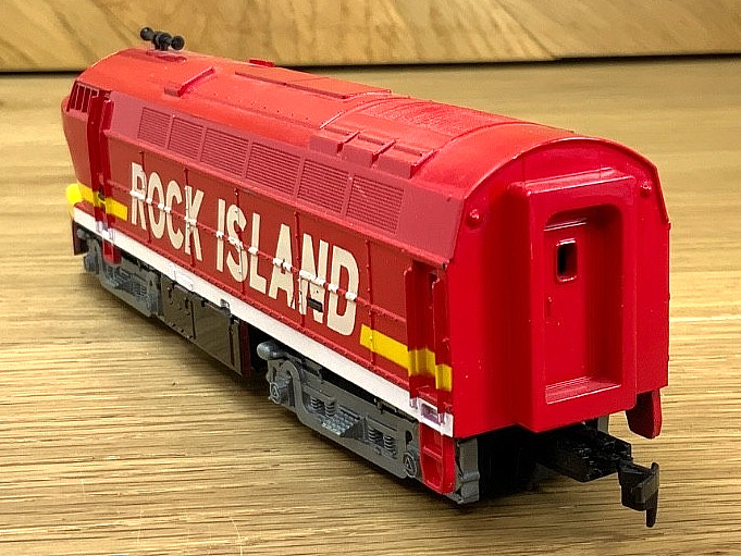 Tyco Rock Island Locomotive Train Set HO Scale Extra Track Power Pack Vintage