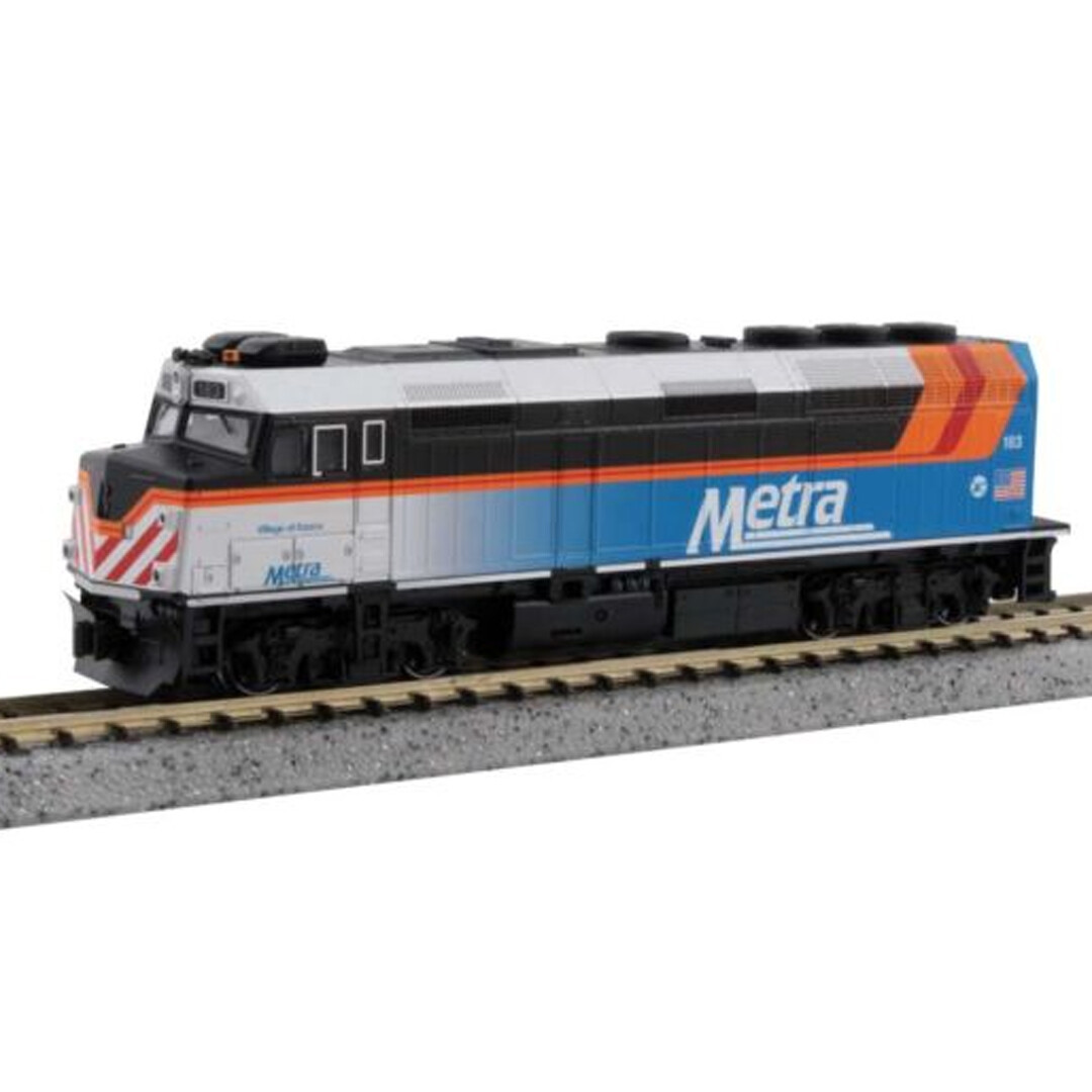 NEW Kato 176-9108 EMD F40PH Standard DC Metra #183 Village of Itasca Locomotive