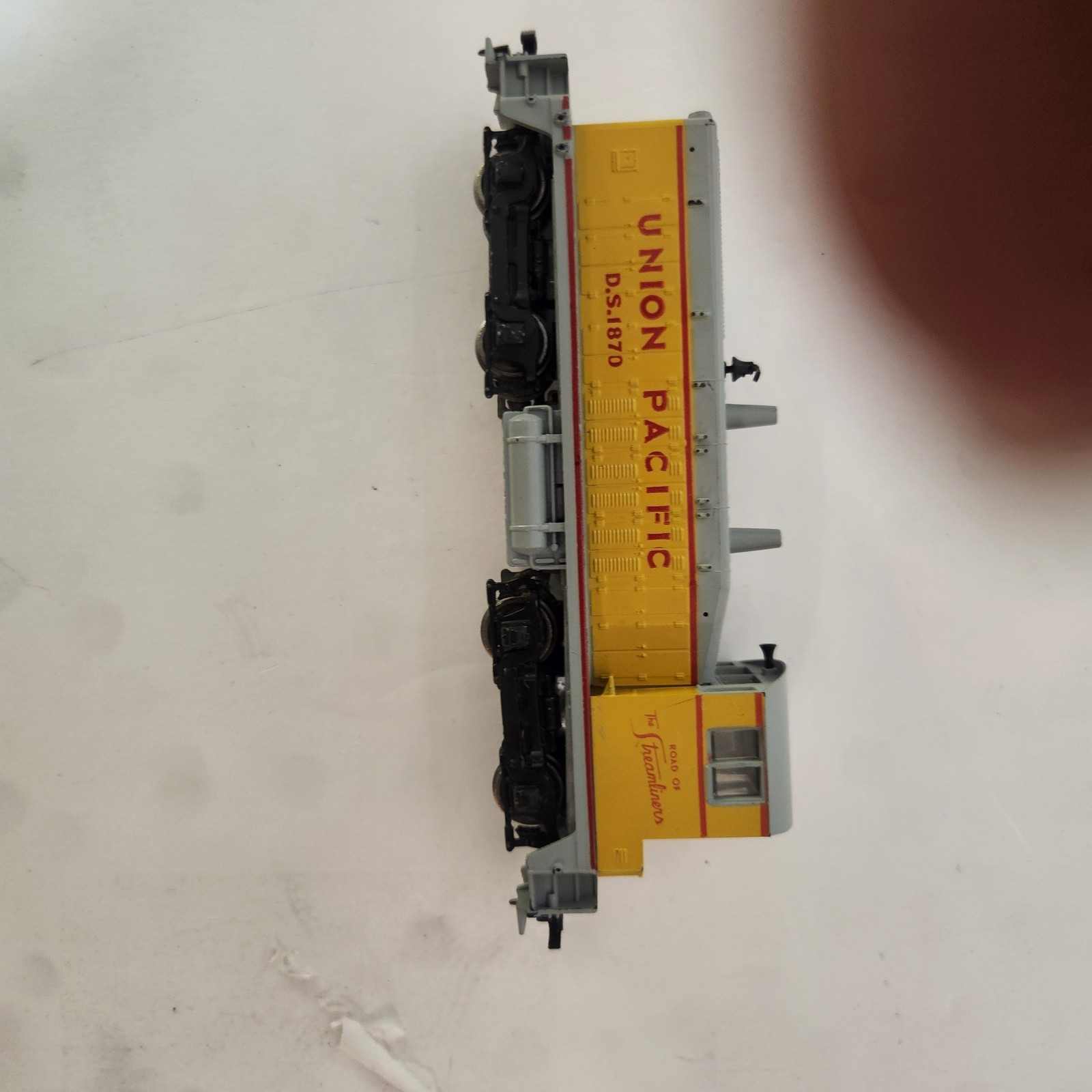 Athearn HO scale SW7 switcher decorated for the Union Pacific railroad,…
