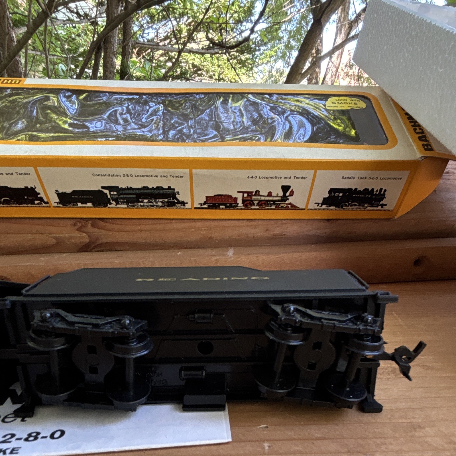 Bachmann HO Reading 2-8-0 Steam Loco DC Analog 2-Rail Light Smoke 0650
