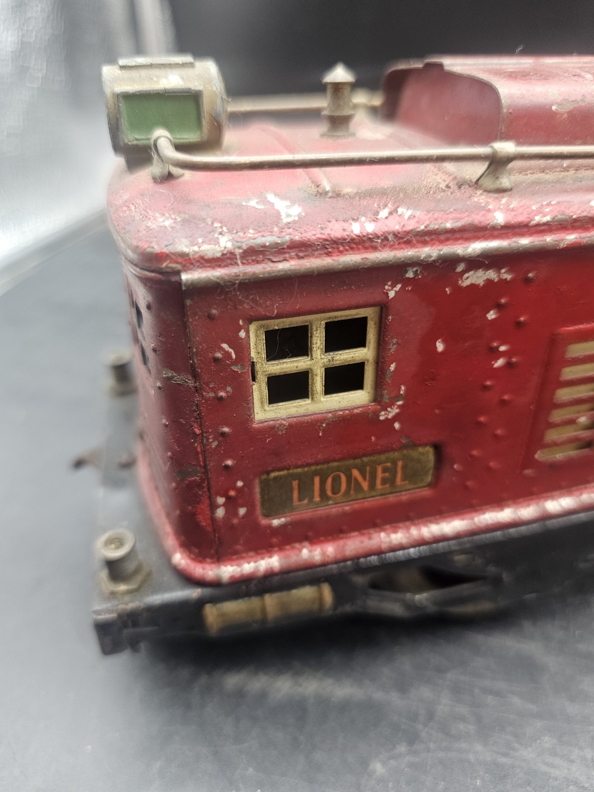 Vintage Lionel Train Prewar Red Maroon Standard Gauge NO 8 E LOCOMOTIVE Untested