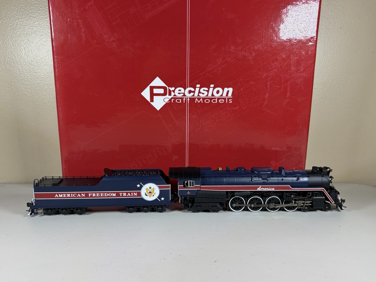 HO Precision Scale Models DCC Sound Reading American Freedom T1 4-8-4 #1 New