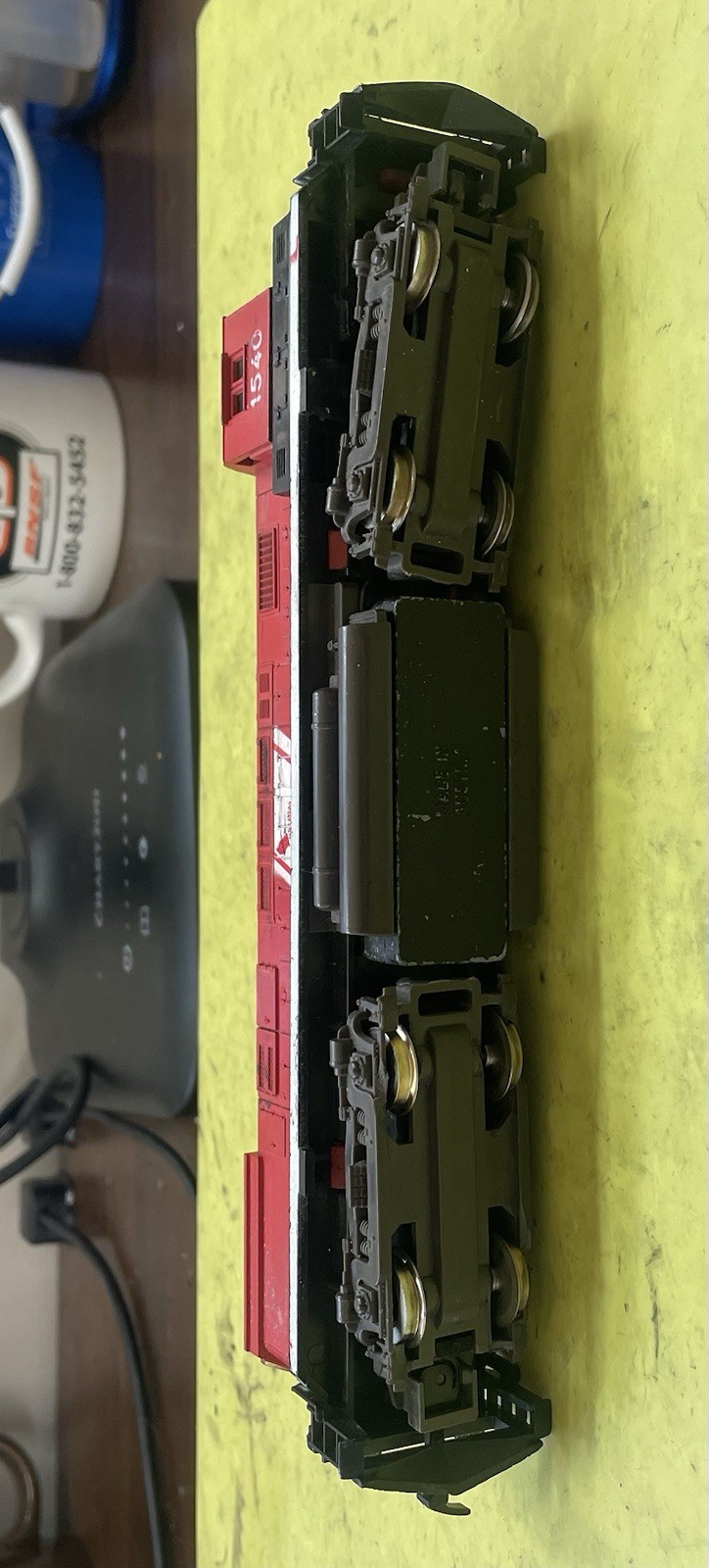 AHM Central Railroad Of New Jersey C424 CNJ Locomotive Engine Serviced Lot 822