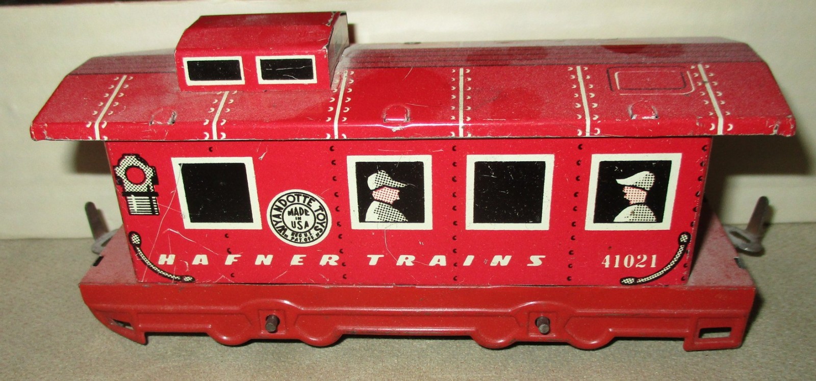 Hafner Trains 2000 Steam Train Set 528 , Seaboard, O Gauge Wind Up Locomotive
