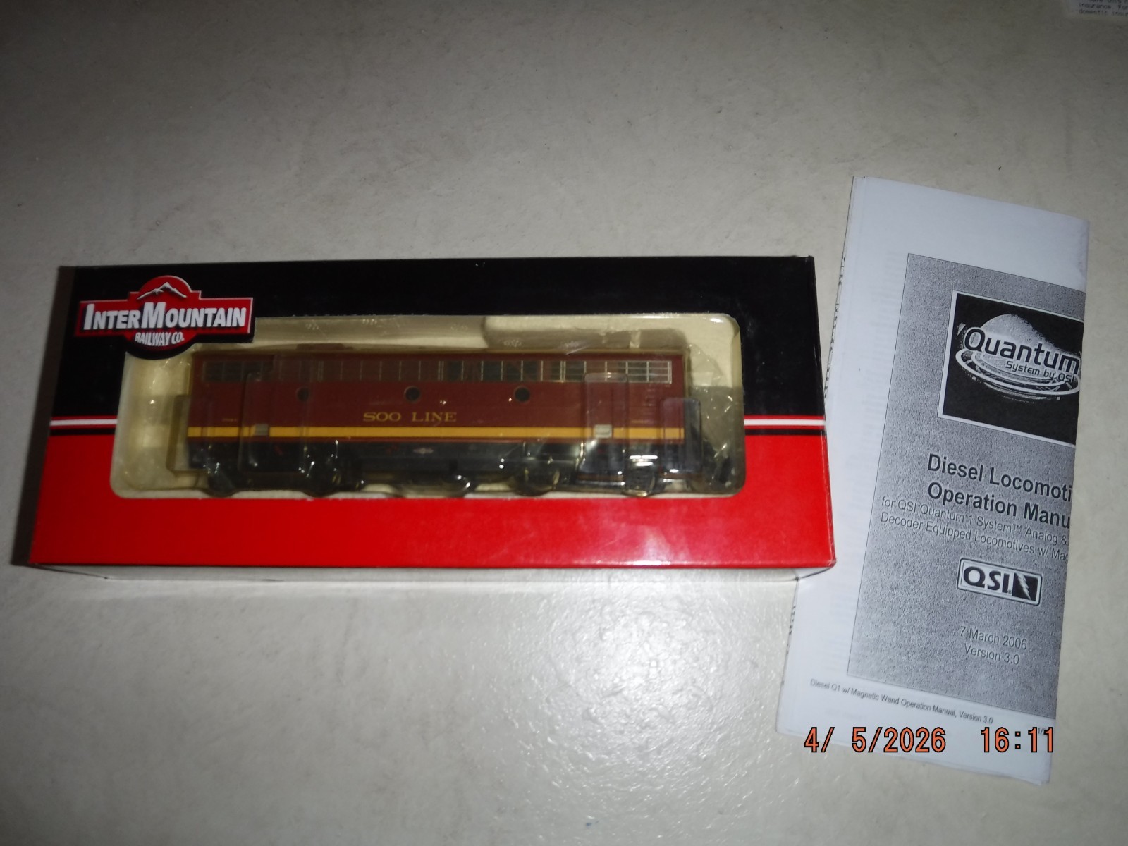INTERMOUNTAIN HO EMD F7B SOO LINE TENDER LOCOMOTIVE #2501C w/SOUND/DCC NOS NEW!