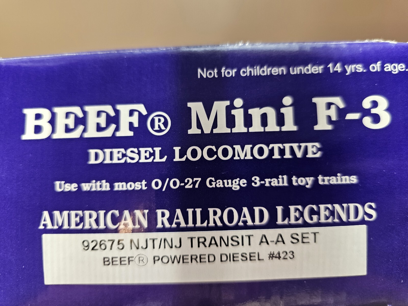 RMT 92675 O New Jersey Transit Mini F-3 AA Locomotive Set #423/424