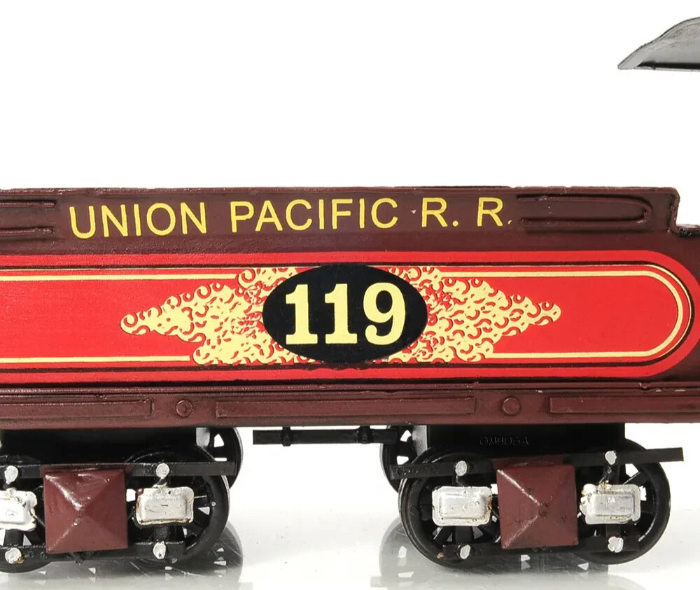 Union Pacific Railroad No. 119 Steam Locomotive Model 21″ Golden Spike Train New