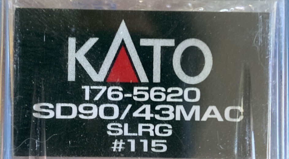 N Scale Kato DCC Equipped SD90/43MAC SLRG 115 CIT Rio Grande Diesel Locomotive