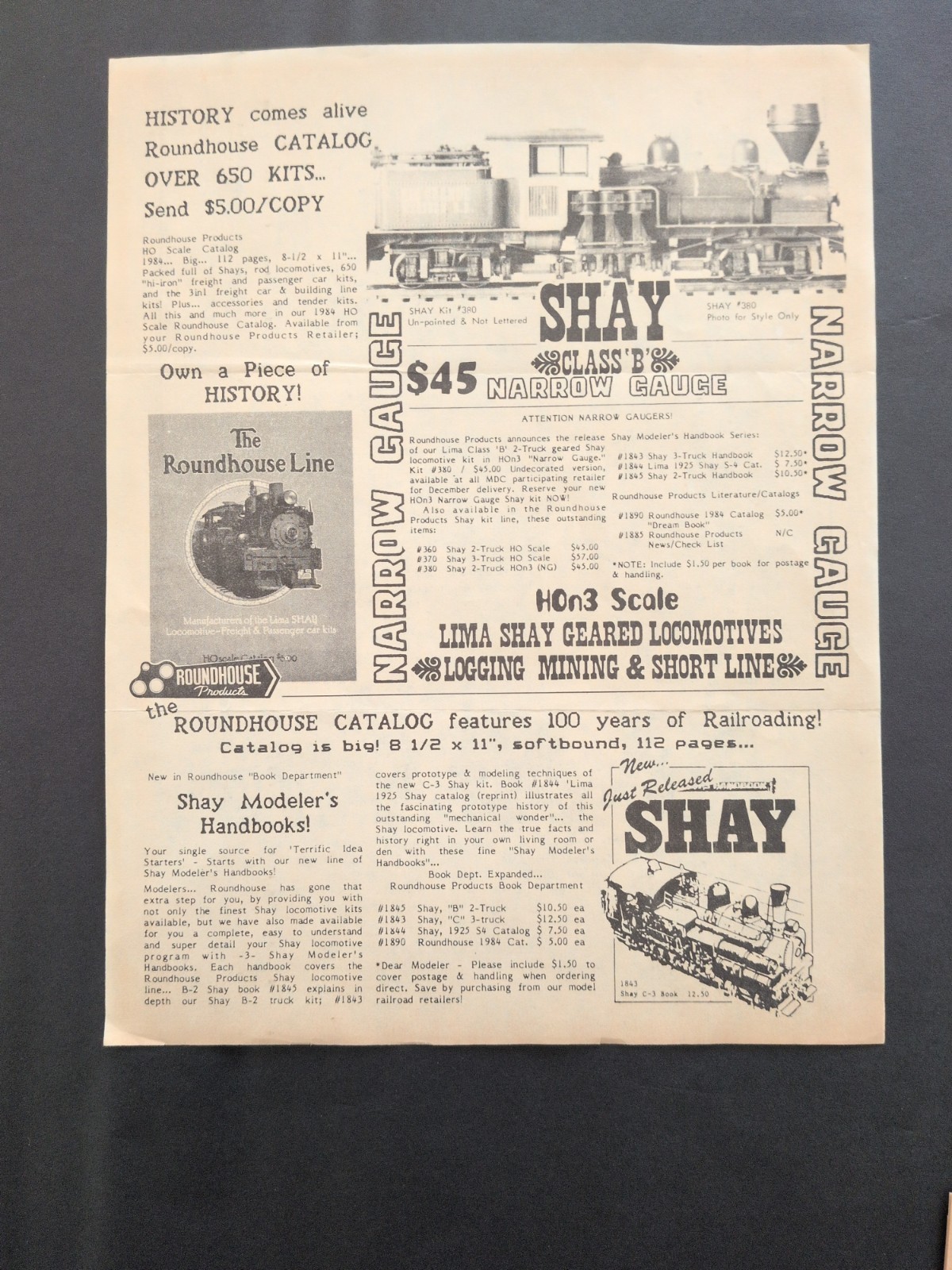 Shay Roundhouse Locomotive 360 Manual Instruction Sheet – 16 Pages