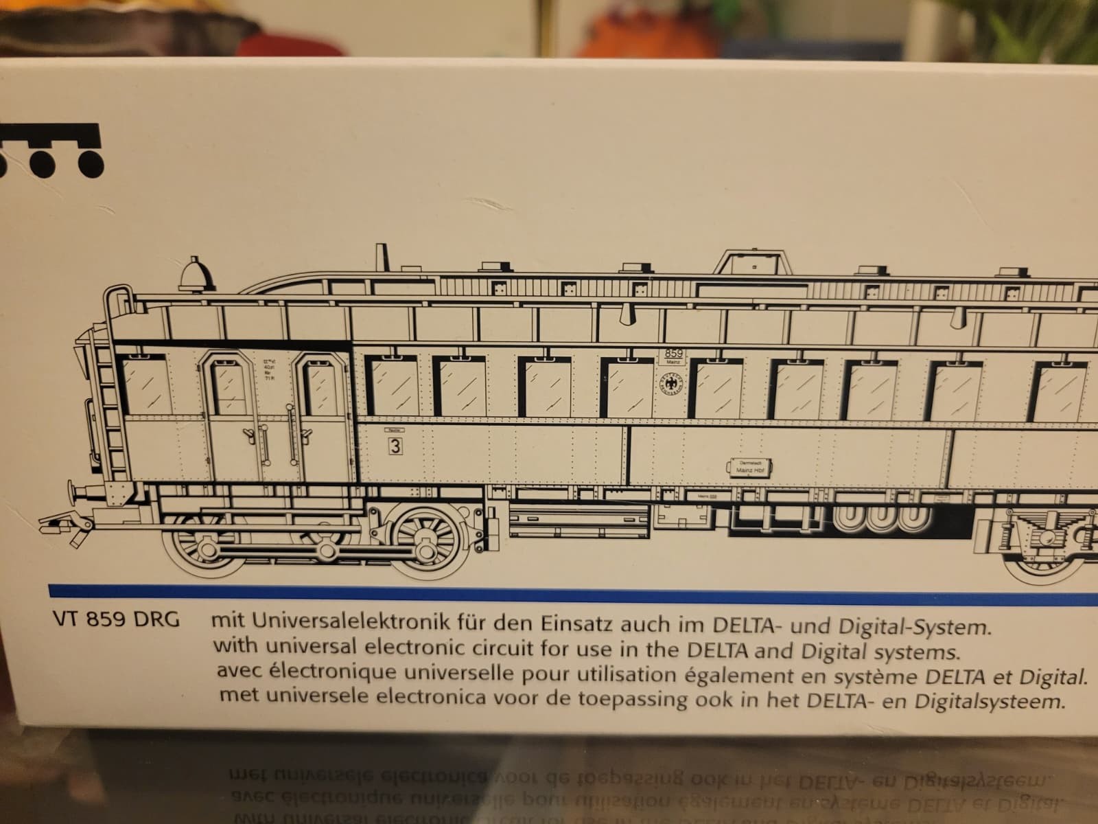 Marklin H0 34261 DRG VT859 Diesel Railcar w/manual in original box – LNIB
