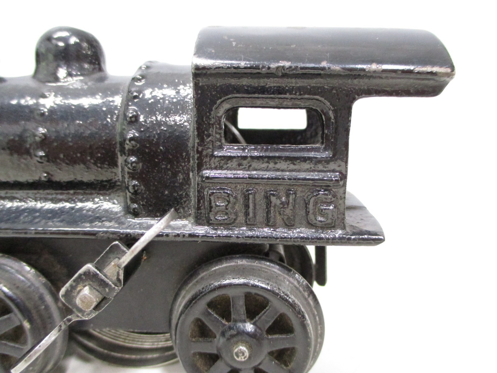 Bing Cast Iron Loco Windup Black with Key Prewar Germany O gauge X8455
