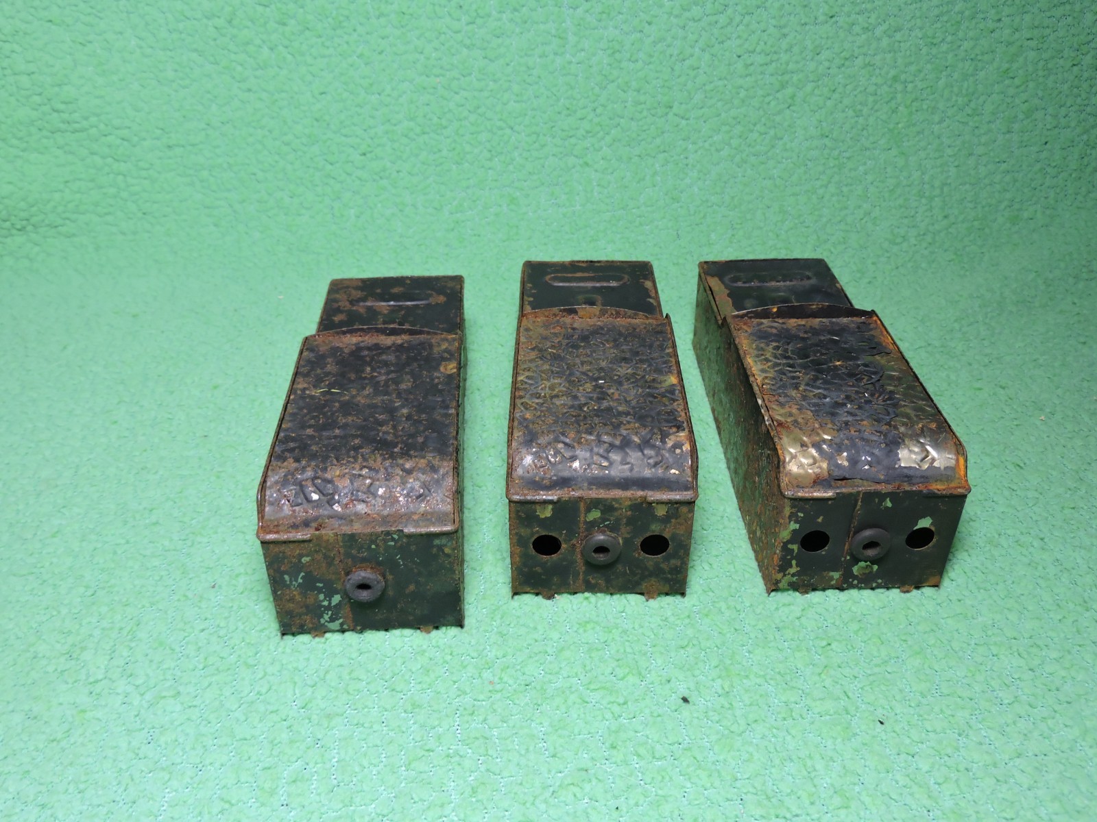 3) AMERICAN FLYER Tin Tender Body Shells for Restoration