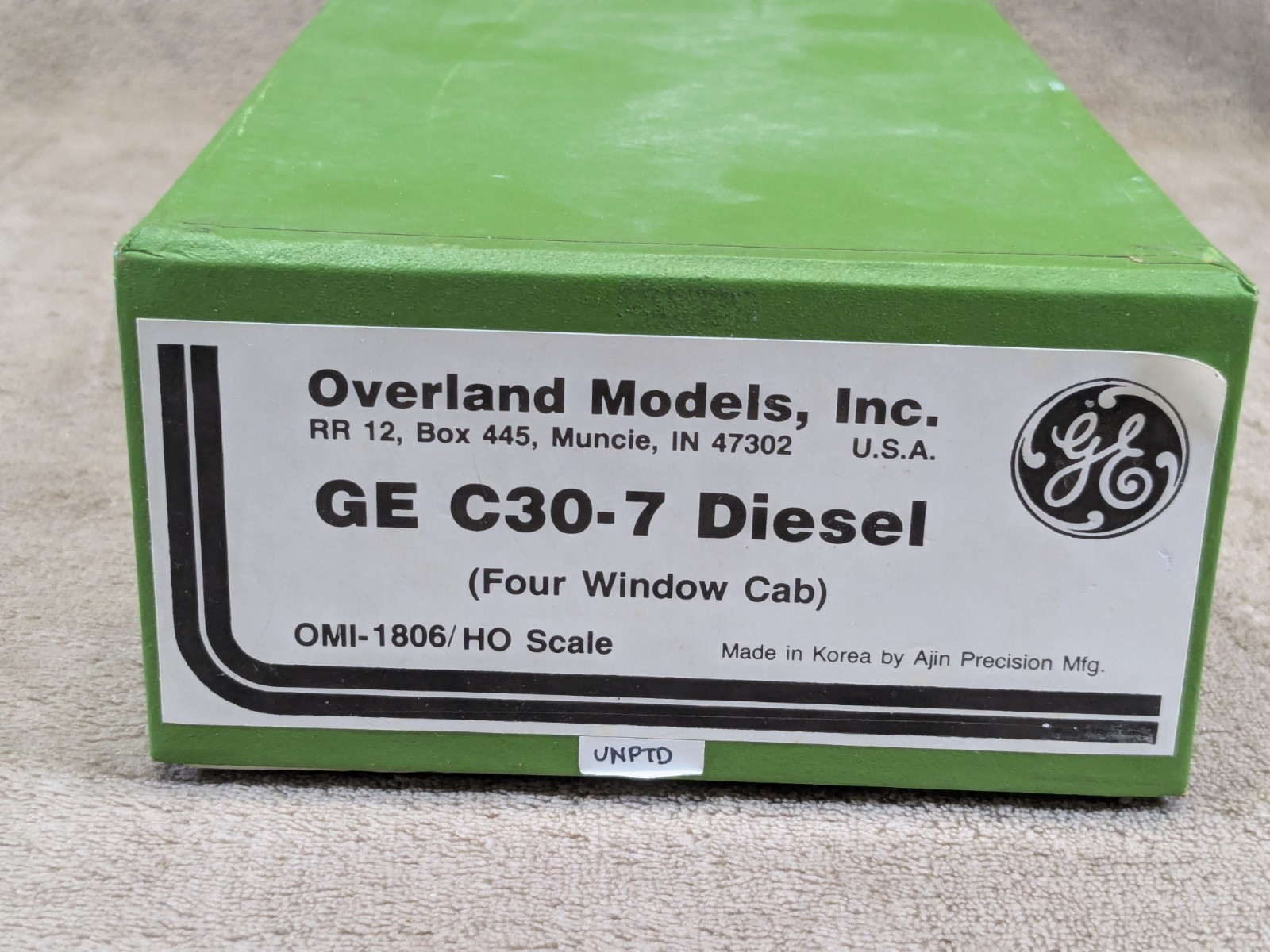 Overland HO Brass OMI-1806 GE C30-7 Diesel Locomotive Four Window Cab