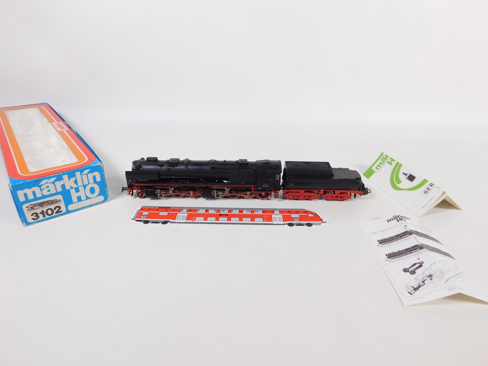 Märklin H0 AC 3102 Cast Steam Locomotive w Tender Mallet 53 0001 DRG Box