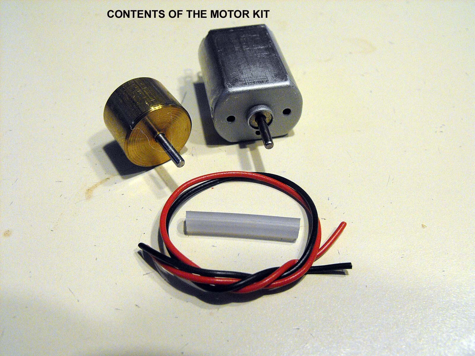 BRASS HO SCALE CAN MOTOR FLYWHEEL KIT FOR STEAM LOCOMOTIVES