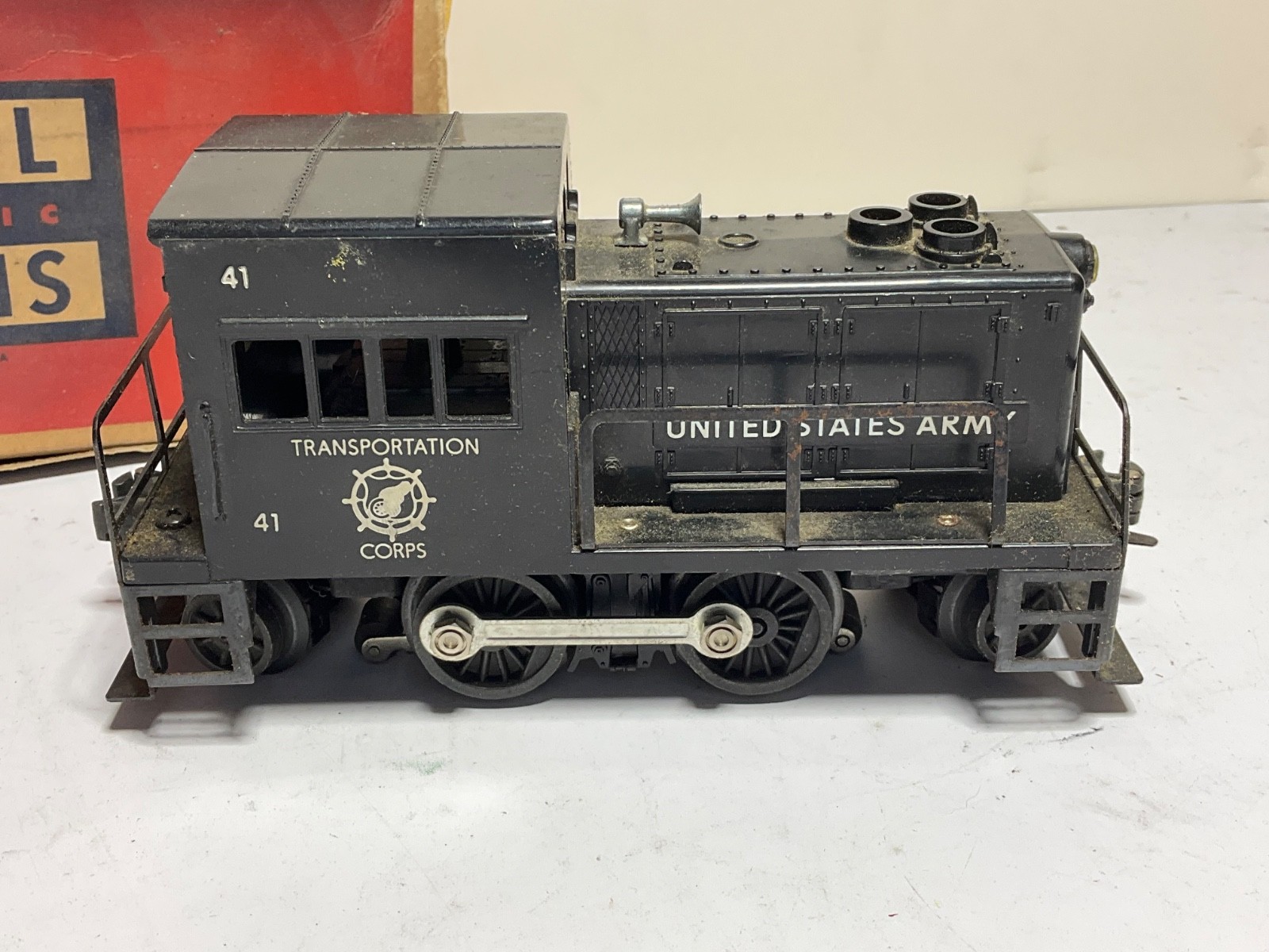 Lionel No. 41 United States Army Gas Turbine Switcher Motorized Unit, Boxed