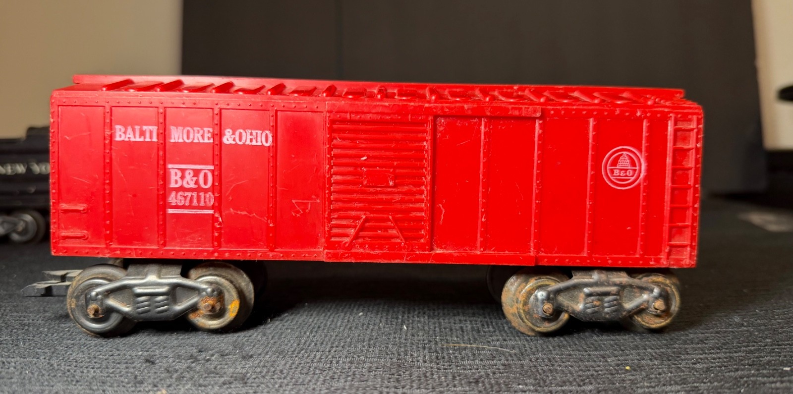 5 pc Vintage Marx O Ga Trains~ #666 Locomotive & New York Central Tender caboose