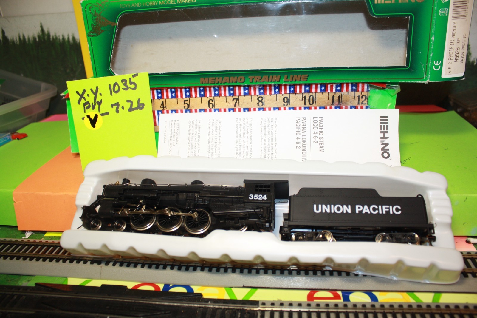 NIB * HO Union Pacific 4-6-2 Meheno Locomotive and Tender