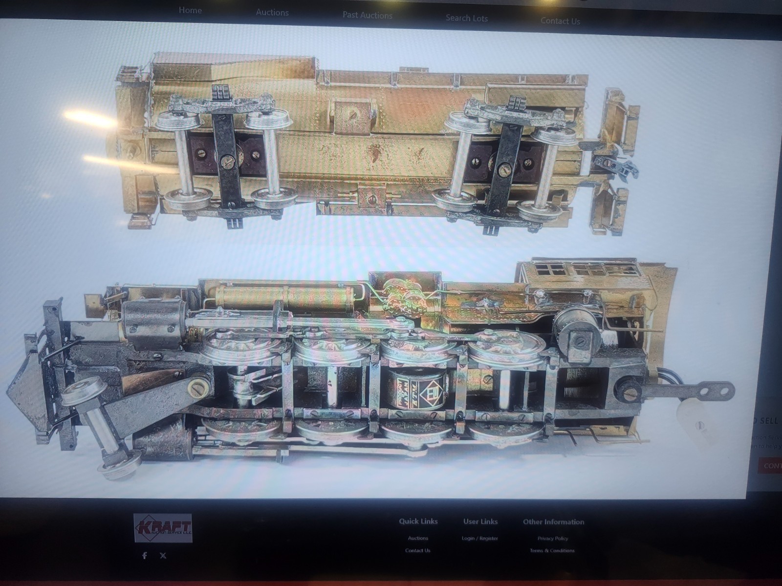 KTM Max Gray Brass Union Pacific 4-6-0 Consolidation Steam Locomotive & Tender O