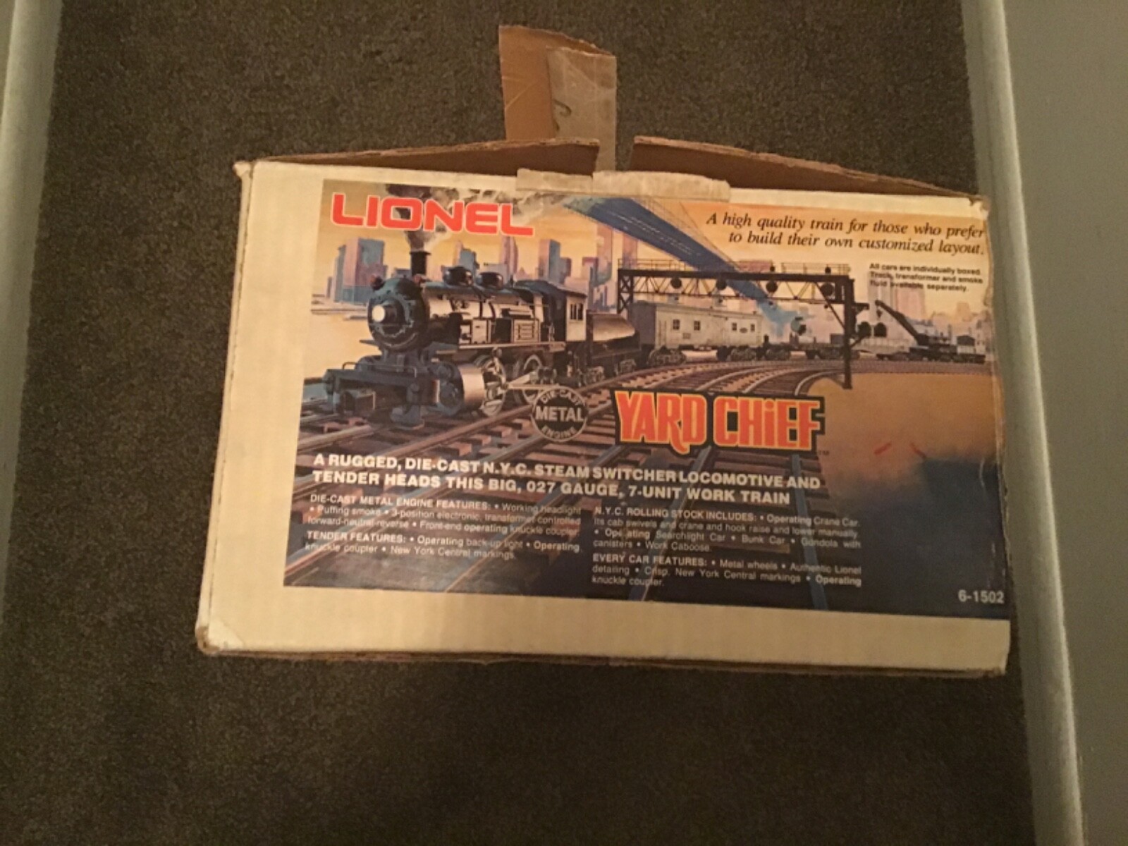 Lionel Train EMPTY CARDBOARD SET BOX (Yard Chief)