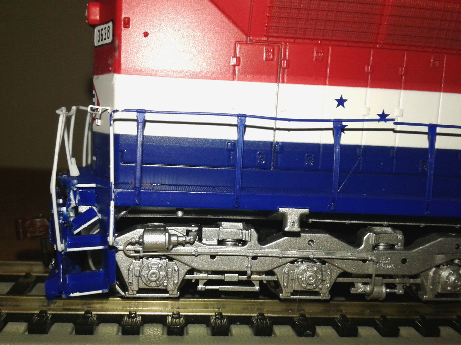HO SCALE ATHEARN GENESIS SDP45 ERIE LACKWANNA EL #3638 DCC & SOUND NO BOX READ