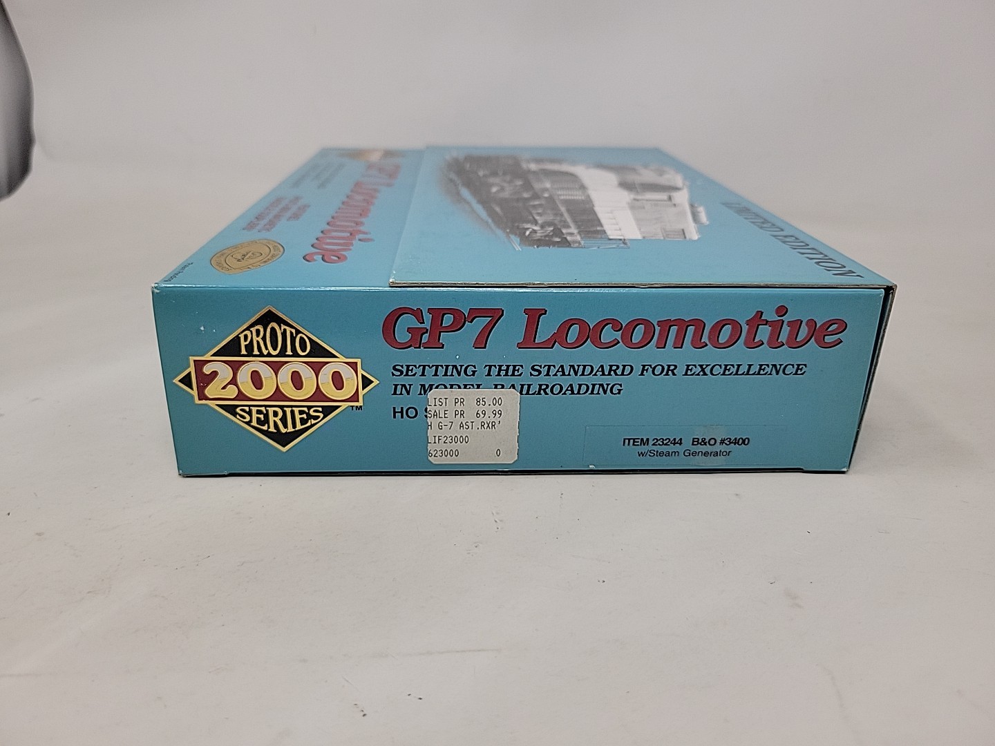 HO Proto 2000 23244 Baltimore & Ohio GP7 Phase II W/ Steam Generator #3400 NIB