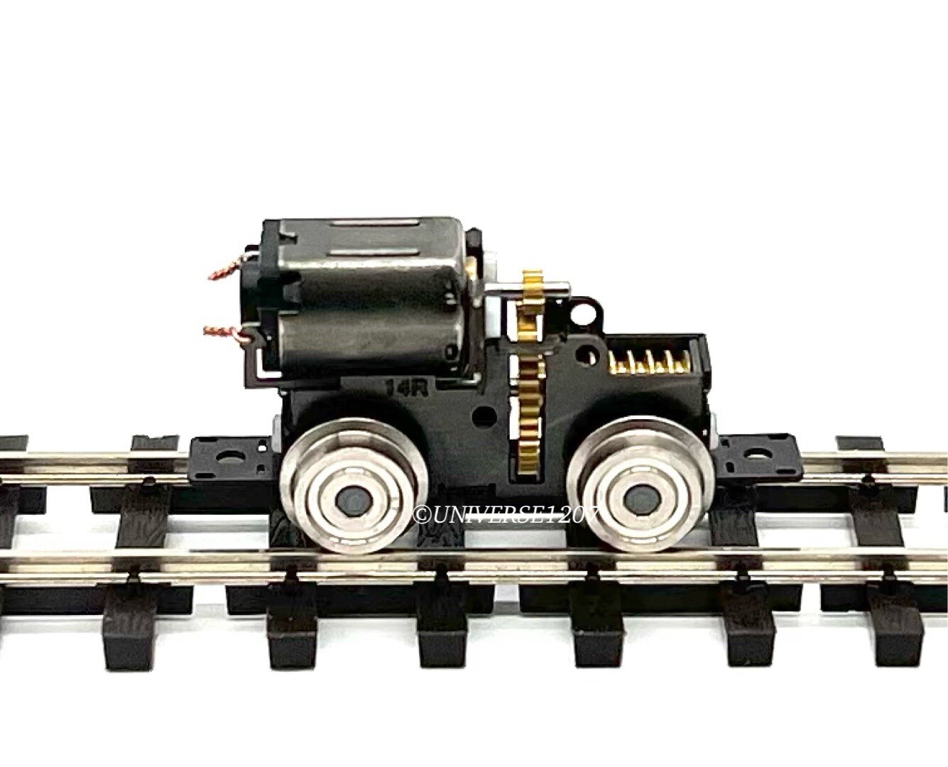 N/HOn30/HOe/009 Scale Aru-Model NZ14S Power Drive Chassis Wheel 14mm/5.6mm H0e