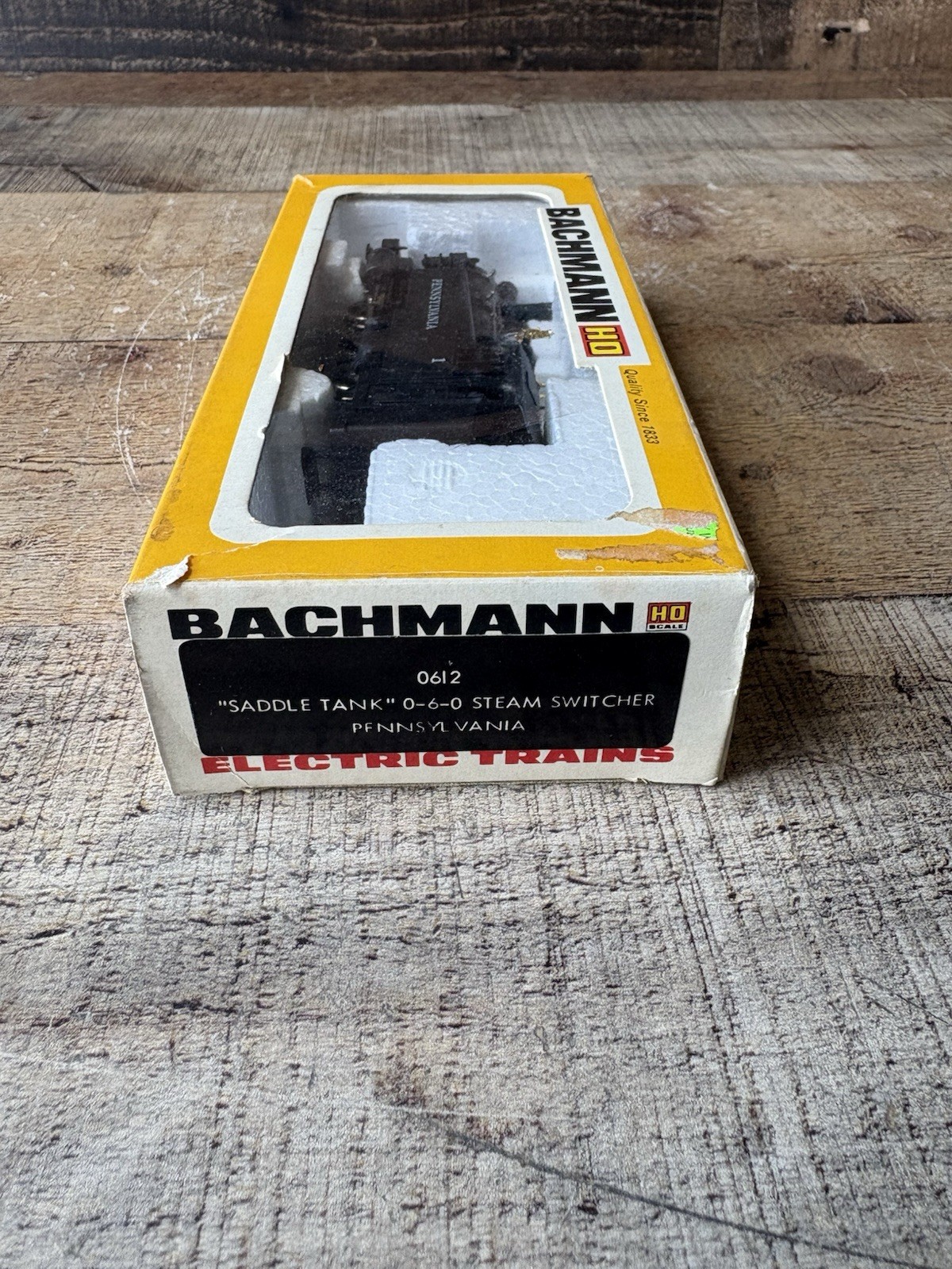 BACHMAN 0612 PENNSYLVANIA 0-6-0 SADDLE TANK LOCOMOTIVE ENGINE RUNS SLOW HO GAUGE